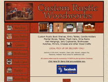 Tablet Screenshot of custom-rustic-woodworks.com